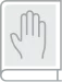 Hand on a Book Icon