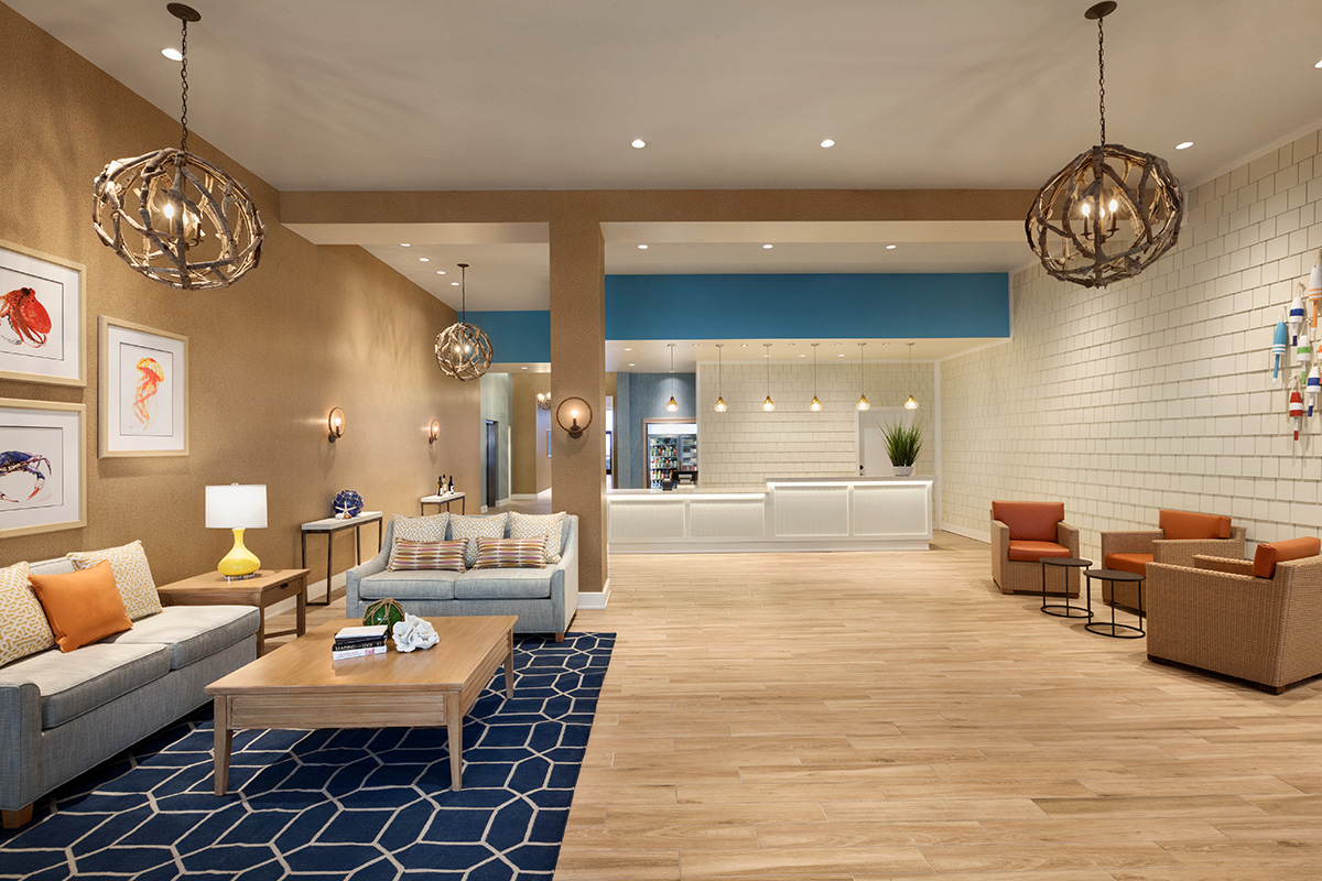Hyatt House Virginia Beach-Oceanfront Hotel Lobby